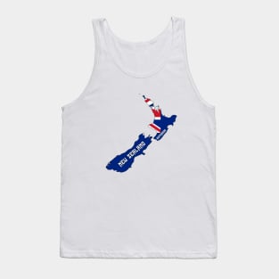 New Zealand flag & map Tank Top